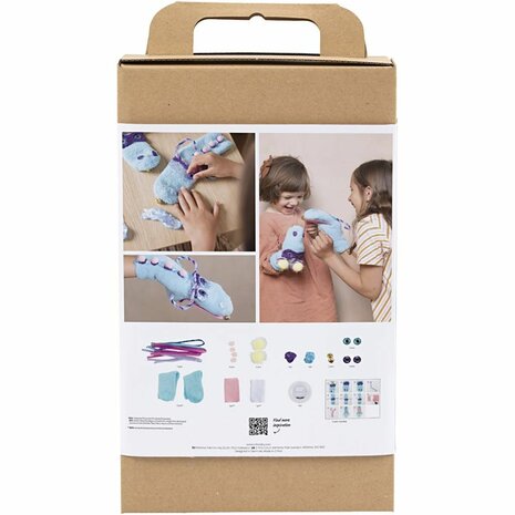 Hobbyset Decoratie, Sokkenmonster, diverse kleuren, 1 doos