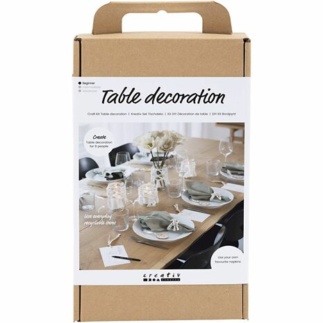 Hobbyset Tafeldecoratie, naturel, 1 doos