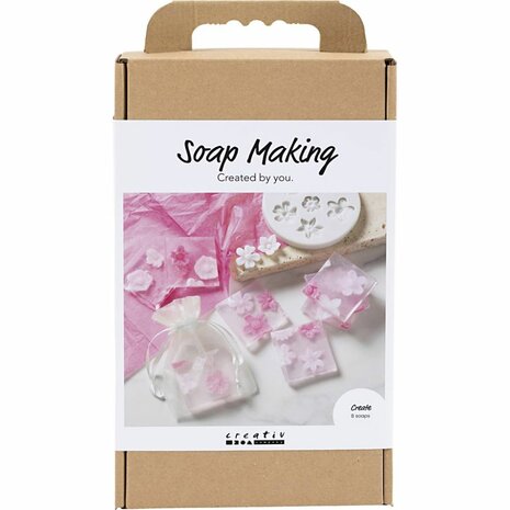 Hobbyset Zeep Maken, Bloemen, roze, 1 doos