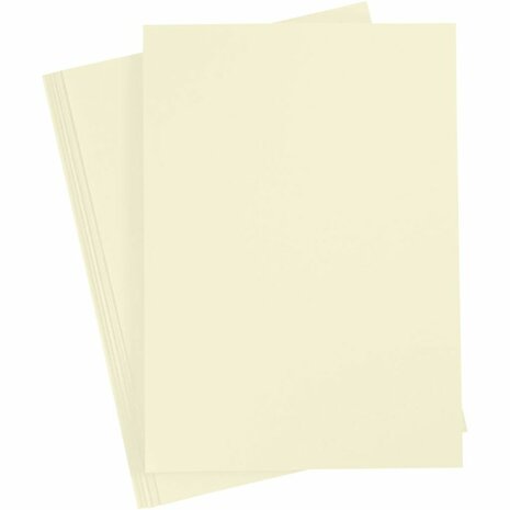 Geel Karton A4 210 Grams | Hobbykarton | Geel Knutselkarton | Geel Papier 21x29,7 cm | 10 Vellen