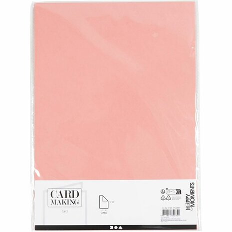 Roze Karton A4 210 Grams | Hobbykarton | Premium Roze Knutselkarton | 10 Vellen