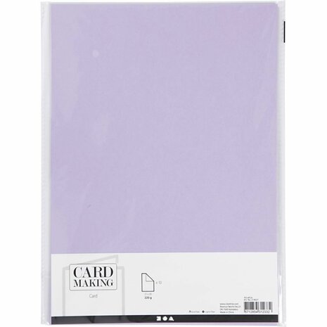 Paars Karton A4 220 Grams | Hobbykarton | Gestructureerd Paars Knutselkarton | 21x29,7 cm | 10 Vellen