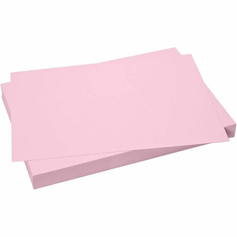 Roze Karton 50x70 cm 270 Grams | Hobbykarton | Stevig Roze Knutselkarton Grootverpakking | 100 Vellen