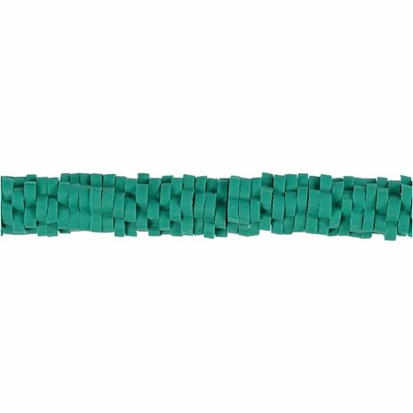 Klei kralen | Polymeer kralen bloemvorm | Platte rijgkralen | Turquoise | &Oslash; 5-6 mm | Gat 2 mm | 145 stuks