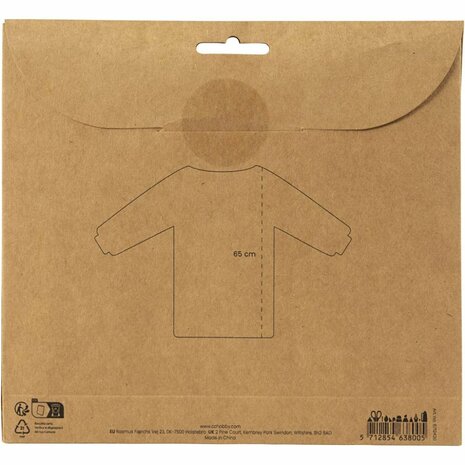 Kunstenaarskiel, L: 65 cm, afm 5-8 jaar, lime groen, 1 stuk