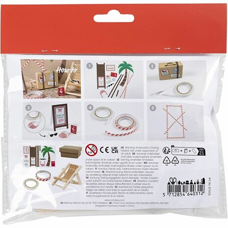 Mini Hobbyset Kabouterdeur, Op vakantie, 1 doos
