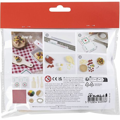 Mini Hobbyset Kabouterdeur, Pizza, 1 doos