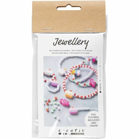 Mini Hobbyset Sieraden, Elastische armband en ring, 1 doos