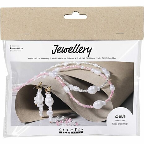 Hobbyset sieraden maken | Halskettingen maken | Oorbellen maken | Kralen & rocailles glans | Mini Creative Set Jewellery