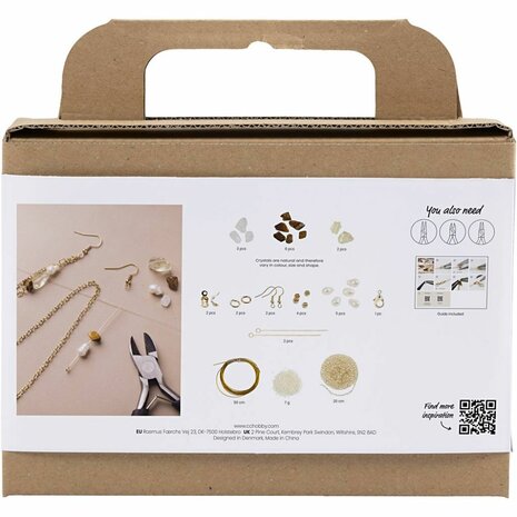 Hobbyset sieraden maken | Kristal halsketting maken | Oorbellen maken | Sieraden maken hobbypakket | Mini Creative Set Jewellery