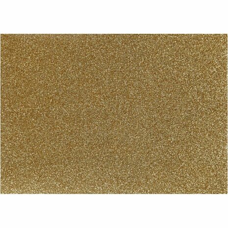 Opstrijkfolie, A5, vel 148x210 mm, glitter, goud, 1 vel