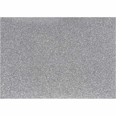 Opstrijkfolie, A5, vel 148x210 mm, glitter, zilver, 1 vel