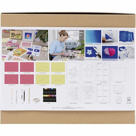 Starter Hobbyset Oliepastel, diverse kleuren, 1 doos
