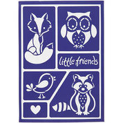 Sjabloon - Flexibel Tekensjabloon - Hobbysjabloon - Dieren - Vos, Beer, Vogel, Wasbeer - A5 - 14,8x21cm - Viva Decor