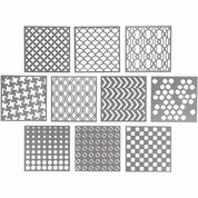Sjabloon, afm 15x15 cm, dikte 0,31 mm, 10 vel