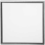 ArtistLine Canvas met lijst, antiek zilver, wit, D: 3 cm, afm 54x54 cm, 360 gr, 1 stuk