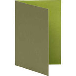 Kaart, lime green/donkergroen, afmeting kaart 10,5x15 cm, 250 gr, 10 stuk/ 1 doos