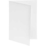 Kaart, wit, afmeting kaart 10,5x15 cm, 250 gr, 10 stuk/ 1 doos