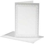 Blanco kaarten, afmeting kaart 10,5x15 cm, 210 gr, 5sets