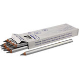 Super Ferby 1 Kleurpotloden, zilver, L: 18 cm, vulling 6.25 mm, 12 stuk/ 1 doos