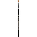 Gold Line penselen, 4 , b: 5 mm, , plat, 12stuks