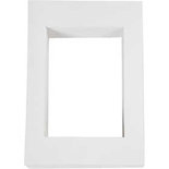 Passepartout lijsten, wit, afm 19,8x28 cm, 500 gr, 100 stuk/ 1 doos