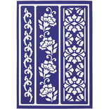 Sjabloon - Bloemensjabloon - Bloemenranden - 14,8x21cm - A5 - VivaDecor
