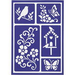 Sjabloon - Flexibel Tekensjabloon - Hobbysjabloon - Voorjaar - A4 - 21x29,7cm - Viva Decor