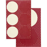 Stickers, d: 4+6,5 cm, 9x14 cm, 4 div vellen/ 1 doos