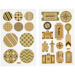 Stickers, tassenlabels en cirkels, 10x16 cm, 4 vel/ 1 doos