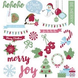 Figuren van karton, kerstmis, afm 55-110 mm, 250 gr, 24x2 stuk/ 1 doos