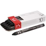 Neocolor I, black (009), L: 10 cm, dikte 8 mm, 10 stuk/ 1 doos