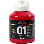 A-Color acrylverf, primair rood, glossy, 500 ml/ 1 fles