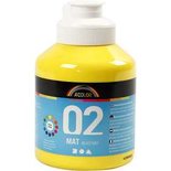A-Color acrylverf, primair geel, matt, 500 ml/ 1 fles