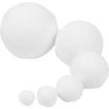 Ballen, wit, d 12+15+20+30+40+50 mm, 240 stuk/ 1 doos