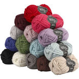 Sydney garen, diverse kleuren, L: 50 m, Inhoud kan variëren , 15x50 gr/ 1 doos