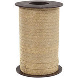 Cadeaulint, goud, B: 10 mm, glitter, 100 m/ 1 rol