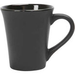 Mok, zwart, H: 10 cm, d 5,9-8,7 cm, 1 stuk