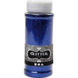 Glitter, blauw, 110 gr/ 1 Doosje