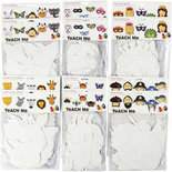 Maskers van karton, wit, H: 15-22 cm, B: 24-25 cm, 230 gr, 192 stuk/ 1 doos