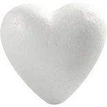 Harten, wit, H: 8 cm, 50 stuk/ 1 doos
