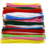Chenilledraad - Pijpenraggers - Verschillende Kleuren - L: 30 cm, dikte 4+6+9 mm - Creotime - 700 stuks