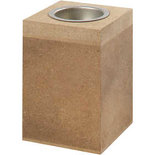 Waxinelichthouder, H: 10 cm, afm 7x7 cm, 1 stuk