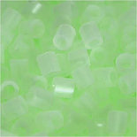 Strijkkralen, lichtgevend, afm 5x5 mm, gatgrootte 2,5 mm, medium, 1100 stuk/ 1 doos