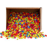 Mozaiek stenen, sterke kleuren, afm 8-10 mm, dikte 5 mm, 2 kg/ 1 doos