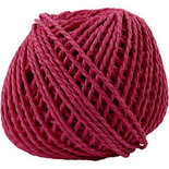 Papier garen, roze, 150 gr, dikte 2,5-3 mm, 40 m/ 1 bol