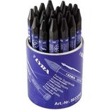Wateroplosbaar Grafiet Potlood, L: 6,5 cm, 24 stuk/ 1 doos