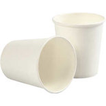 Beker van papier, wit, H: 7,8 cm, d: 7,2 cm, 205 ml, 50 stuk/ 1 doos