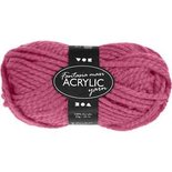 Fantasia acrylgaren, roze, L: 35 m, afm maxi , 50 gr/ 1 bol