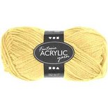 Fantasia acrylgaren, lichtgeel, L: 80 m, 50 gr/ 1 bol